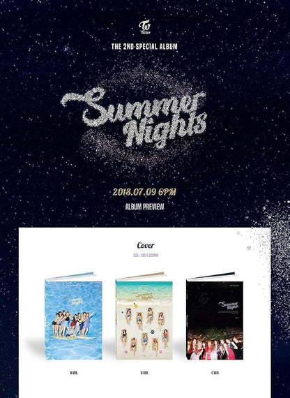 Twice - Summer Nights (2nd Special Album) Album+Extra Photocards Set (C Ver.)