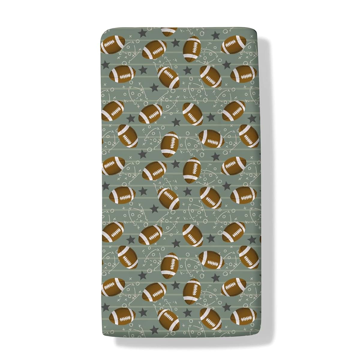 Cstdyfrv Football American Sport Baby Crib Sheets Football Game Day Toddler Bedding Bed Sheets Sports Lovers Gift
