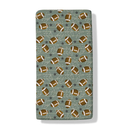 Cstdyfrv Football American Sport Baby Crib Sheets Football Game Day Toddler Bedding Bed Sheets Sports Lovers Gift