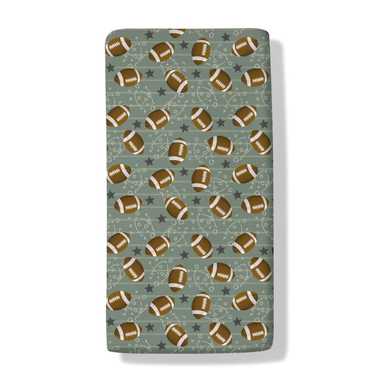 Cstdyfrv Football American Sport Baby Crib Sheets Football Game Day Toddler Bedding Bed Sheets Sports Lovers Gift