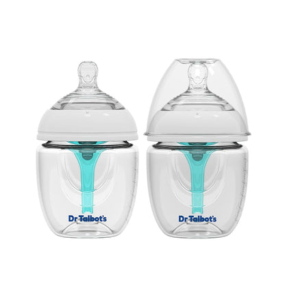 Dr. Talbot's Anti-Colic Bottles - Slow Flow Newborn Bottle (6 oz, 2 Pack)