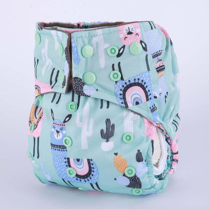 Sigzagor All In One Cloth Diapers Nappies for Night, Reusable Washable