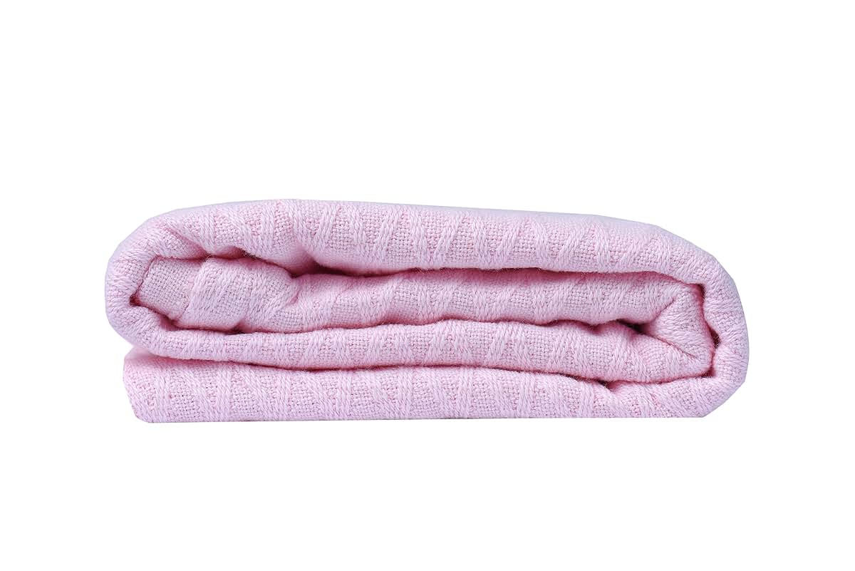 Linteum Textile Supply Toddler Baby Nap Blanket 2-Pack Pink 30x40 In (photo 3)