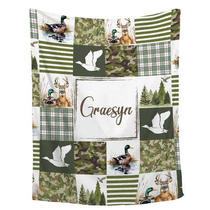 Briizy Personalized Mallard Duck Blanket For Kids And Adults