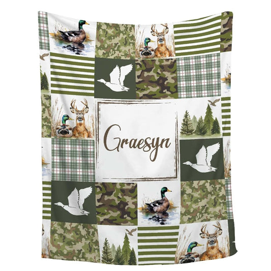 Briizy Personalized Mallard Duck Blanket For Kids And Adults