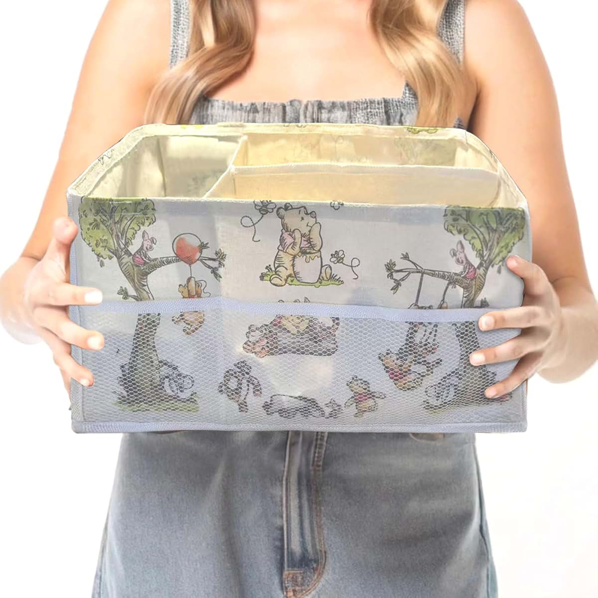 Extra Large Diaper Caddy Organizer Basket for Nursery Essentials