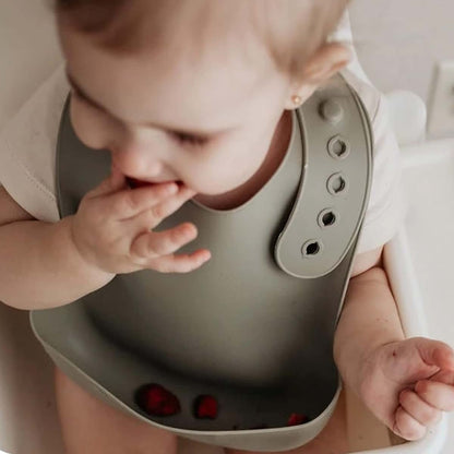 Aiden's Corner Silicone Waterproof Bib for Infants and Toddlers Unisex