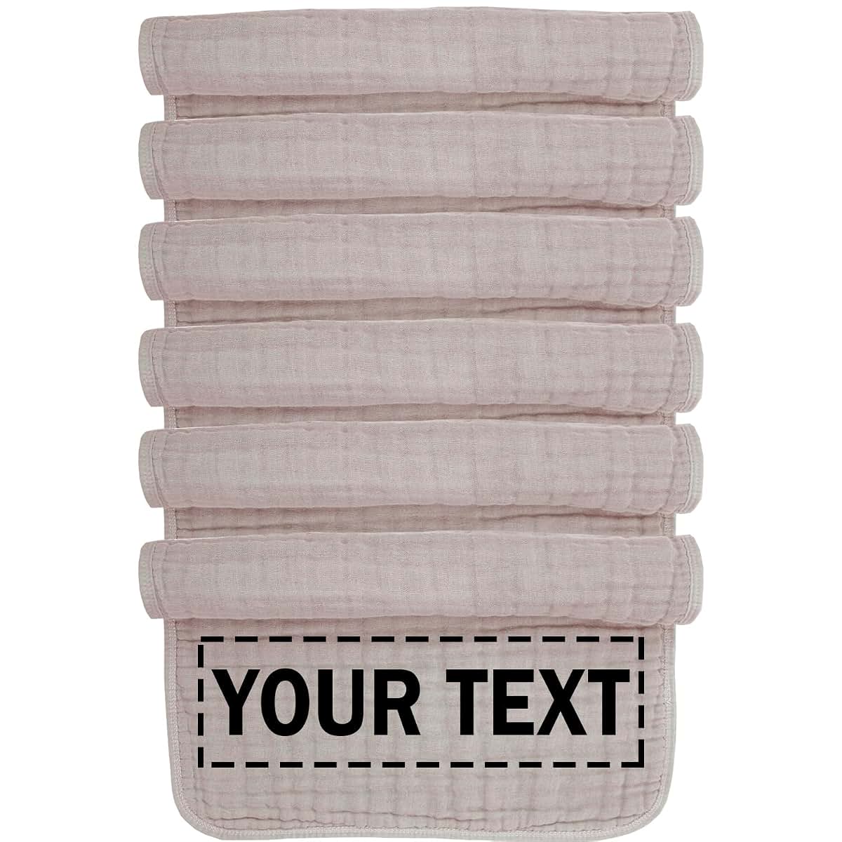 Dancebear Personalized Muslin Burp Cloths 6 Pack
