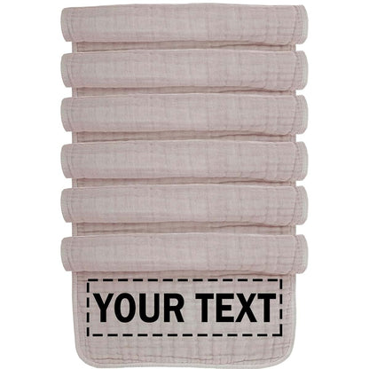 Dancebear Personalized Muslin Burp Cloths 6 Pack