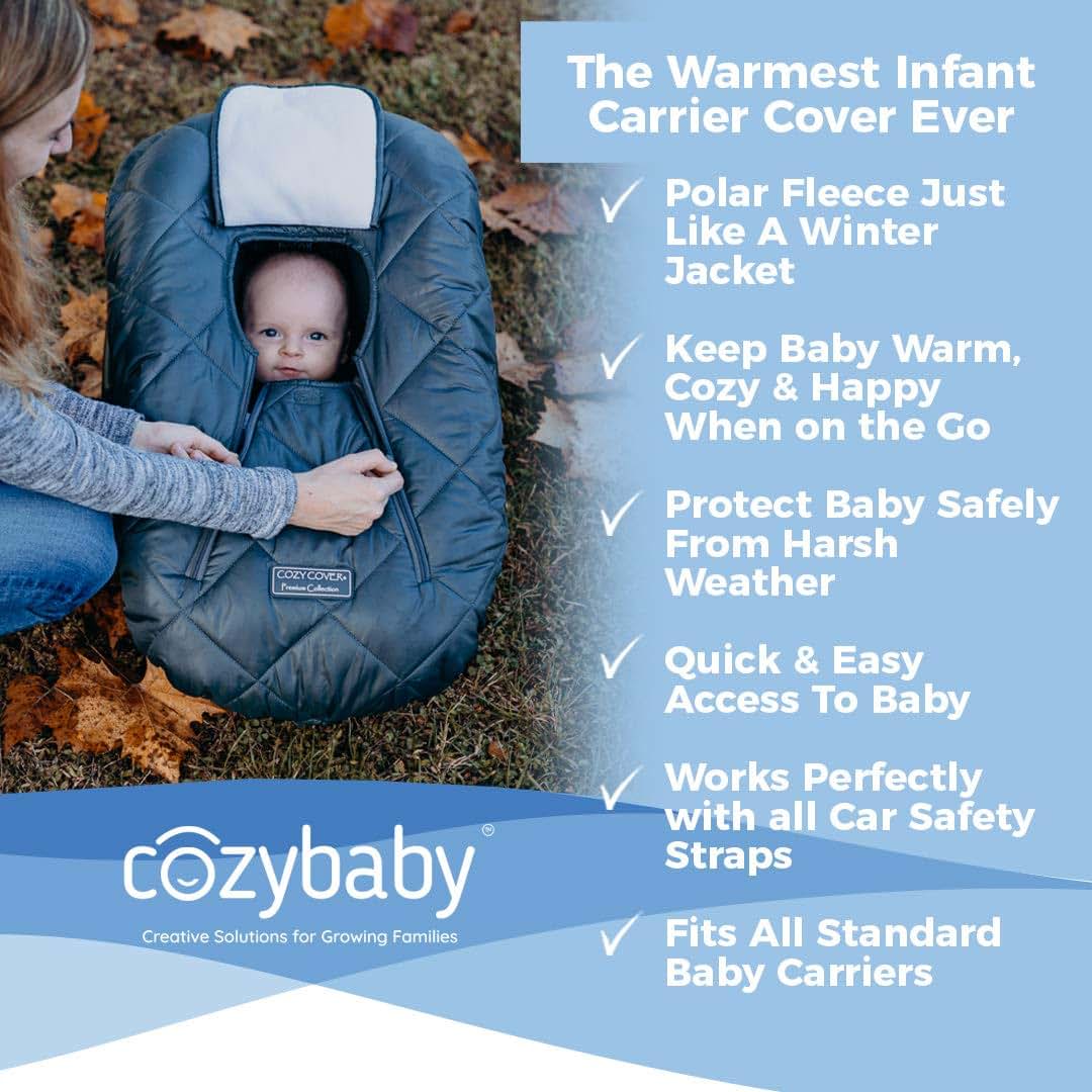 Cozy Cover Premium Infant Car Seat Cover with Polar Fleece