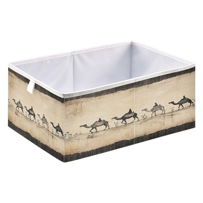 Fugidog Desert Camels Collapsible Fabric Storage Cube Bin