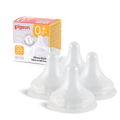 Pigeon Silicone Nipple with Latch-On Line
