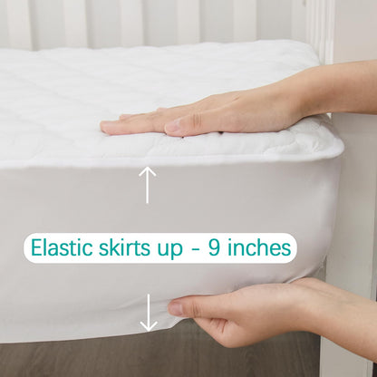 Biloban Crib Mattress Protector Waterproof Fitted Sheet