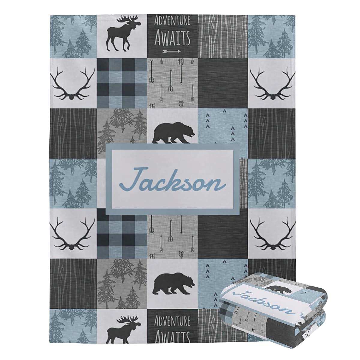 ColorAce Custom Personalized Flannel Blanket