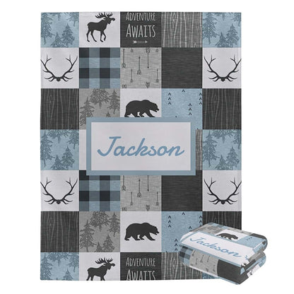ColorAce Custom Personalized Flannel Blanket
