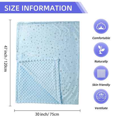 iEvolve Mini Minky Receiving Blanket for Nursery and Cuddling