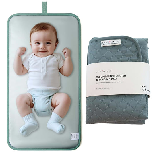 Lily Miles Baby Changing Pad Portable With Magnetic Latches