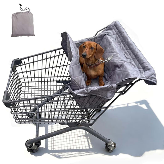Suaetiai Portable Dog Shopping Cart Cover – Soft Fabric Hammock for Pets