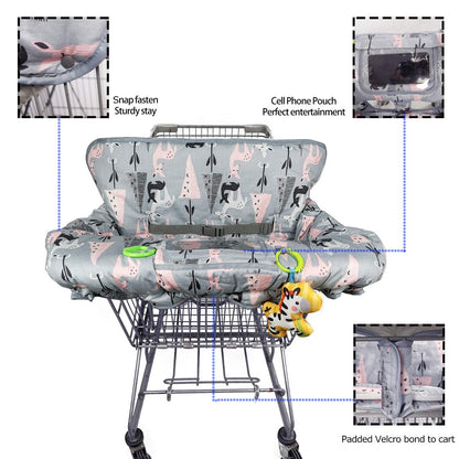 ICOPUCA Shopping Cart Cover with Padded Seat Cushion