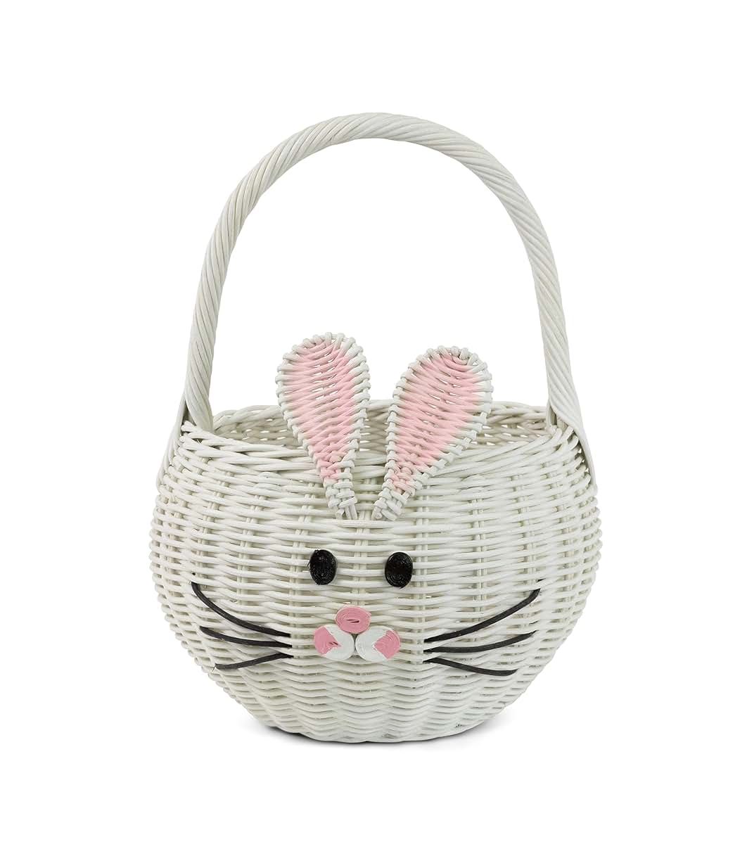 G6 Collection Hand Woven Bunny Rattan Storage Basket