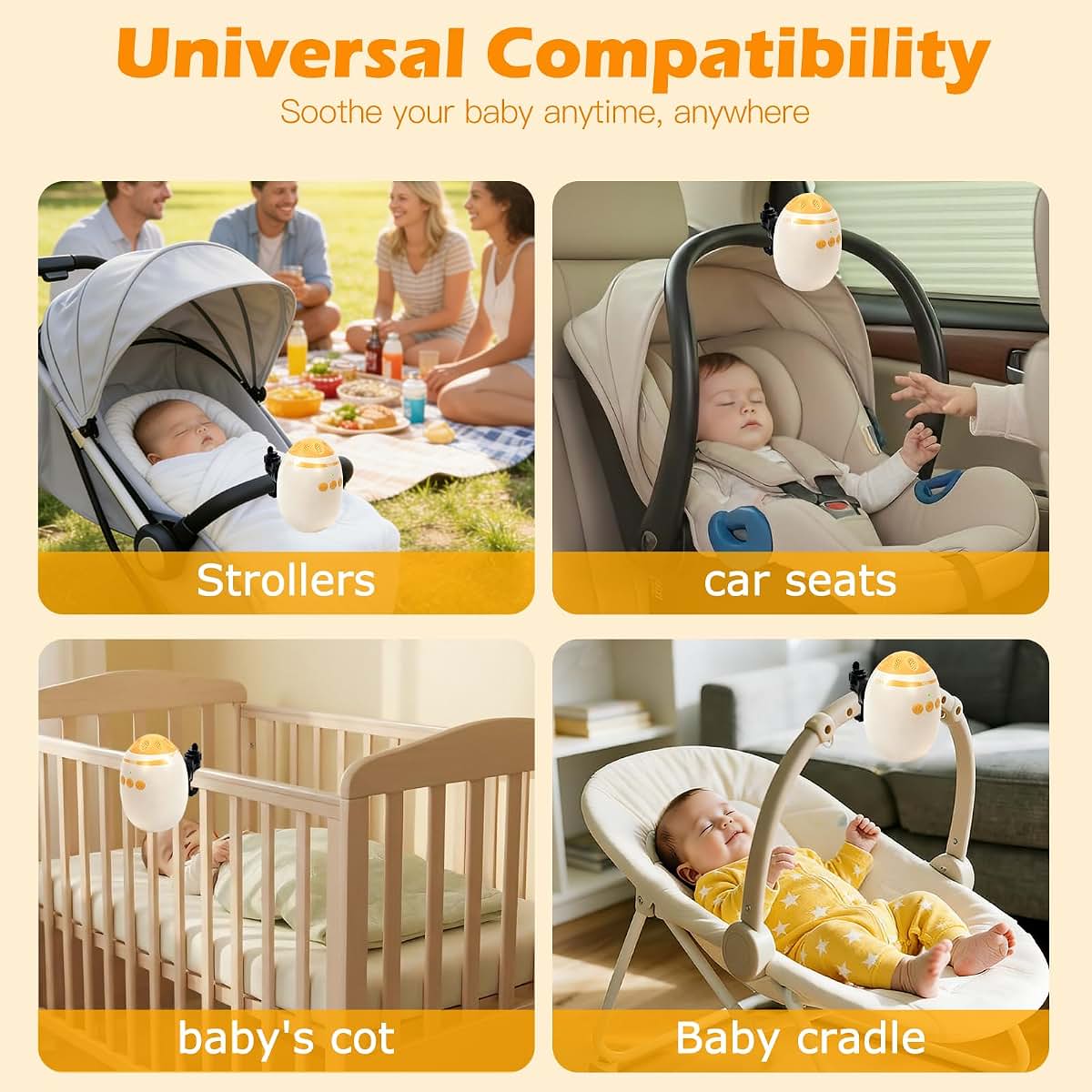 Hiwtonk Baby Stroller Rocker | Automatic Soothing Device for Strollers and Cribs