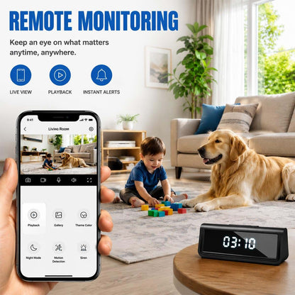 Amzcev A21 Smart Clock Camera With 4K Video And 150° Wide-Angle Lens (photo 3)