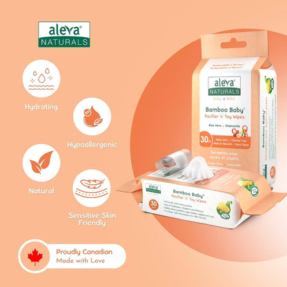 Aleva Naturals Pacifier & Toy Wipes - Pacifier Wipes, Baby Toy Wipes, Bottle Wipes, Extra Strong and Ultra Soft, Value (photo 3)