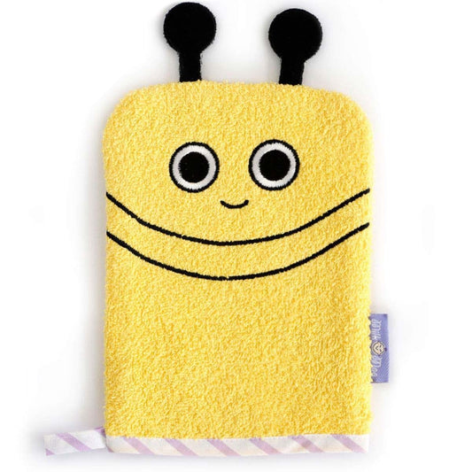 Milk Moo Soft Cuddles Baby Bath Glove, Colorful Animal Themed Wash Cloth