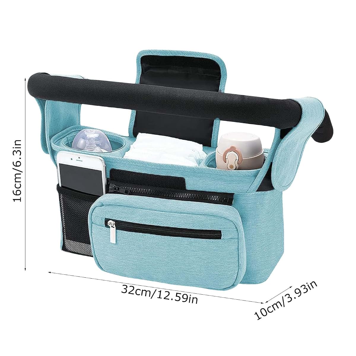 Colatry Stroller Organizer Bag With Detachable Pocket