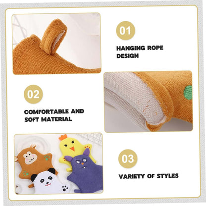 Joygoodta Cartoon Animal Baby Washcloths 4-Piece Set (photo 4)