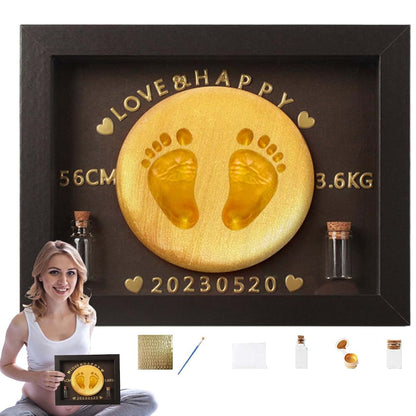 Nuytghr Infant Footprint Kit Handmade Safe Paint Infant Keepsake