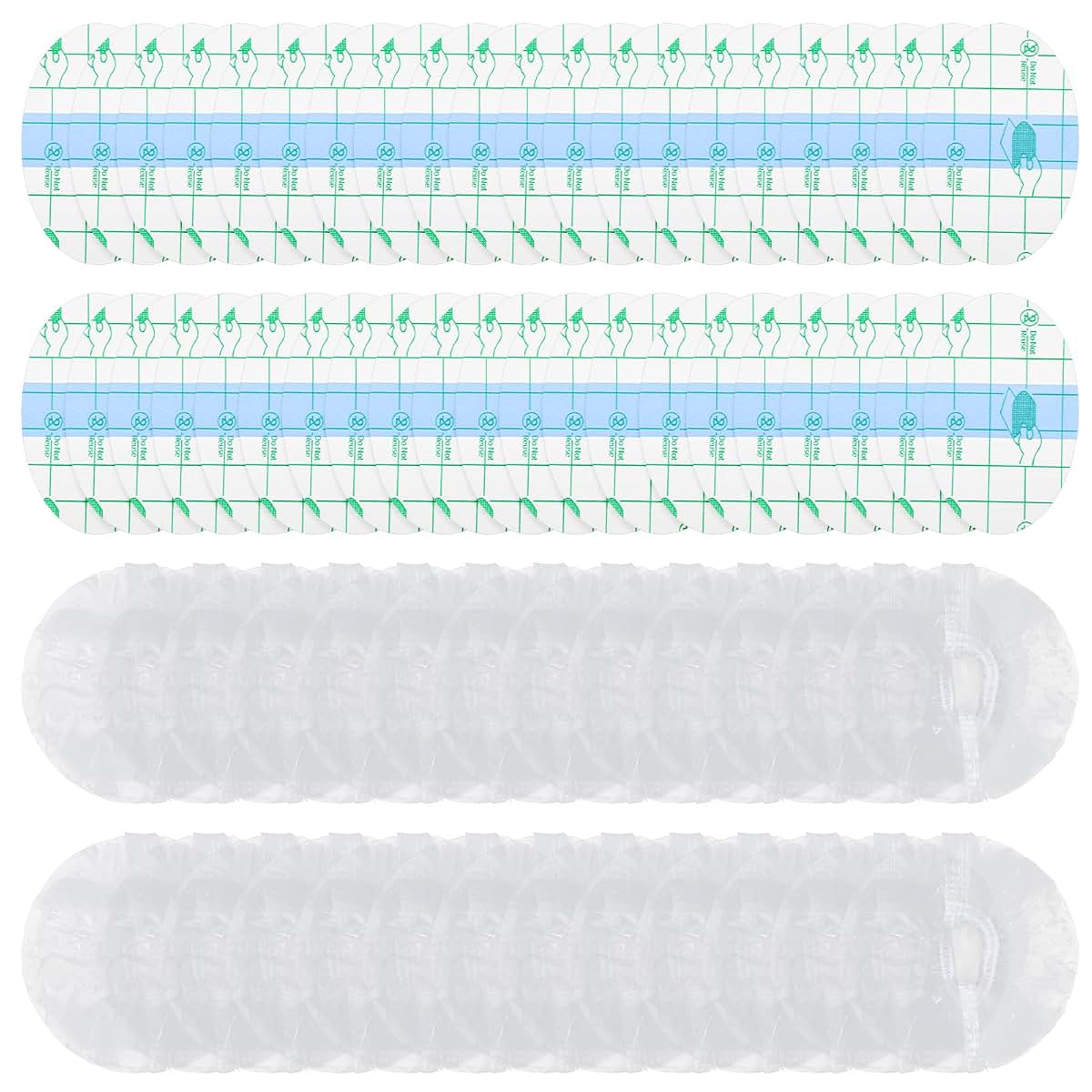 Gsbnjuy 200 Pcs Shower Bathing Ear Covers Baby Ear Covers Baby Showers Cap Ears Protection Water-proof Ears Stickers