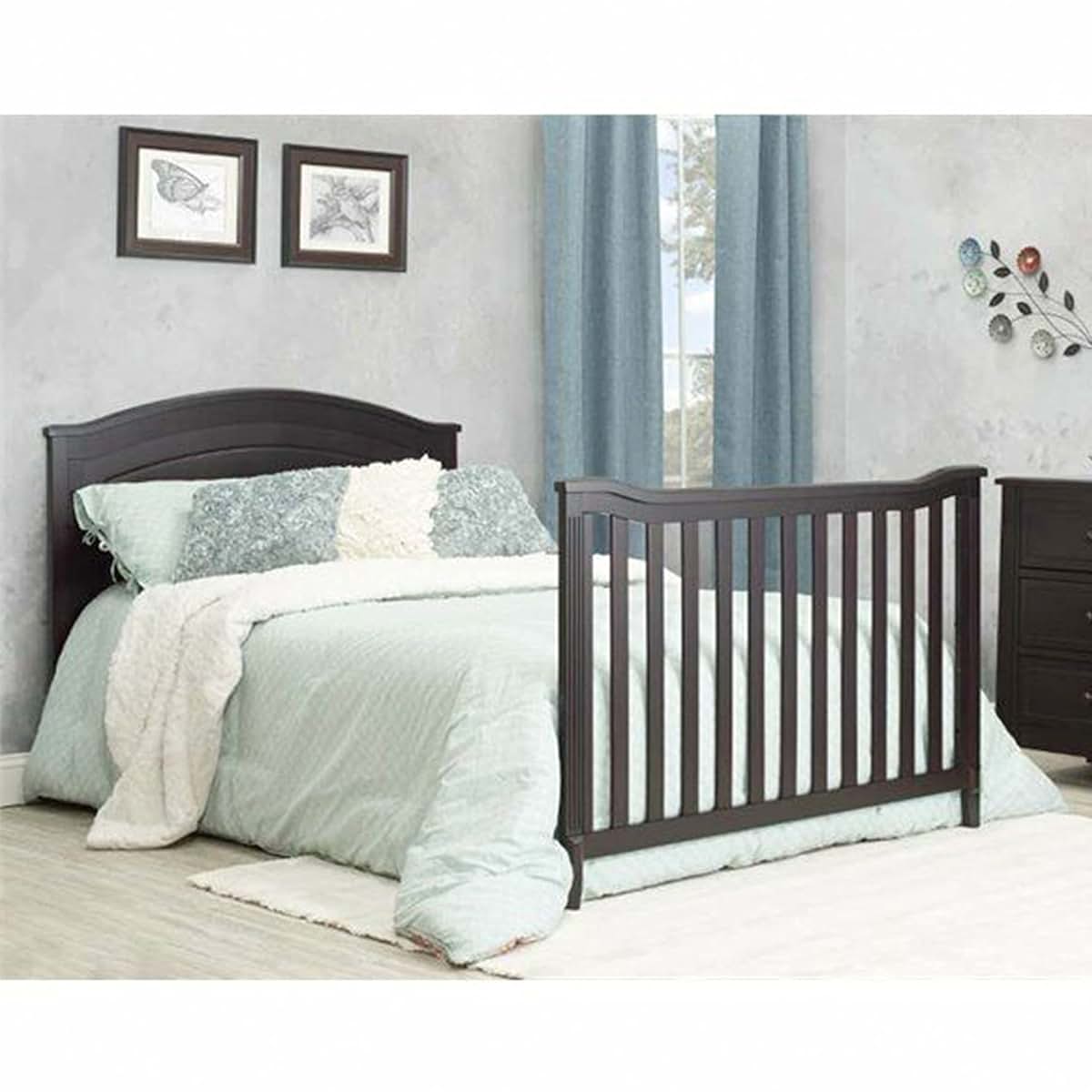 Sorelle Berkley Round Top 4-in-1 Convertible Crib in Espresso (photo 4)