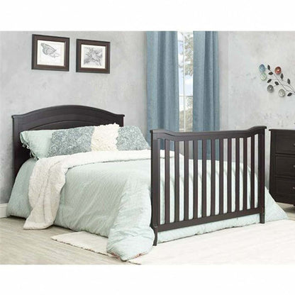 Sorelle Berkley Round Top 4-in-1 Convertible Crib in Espresso (photo 4)
