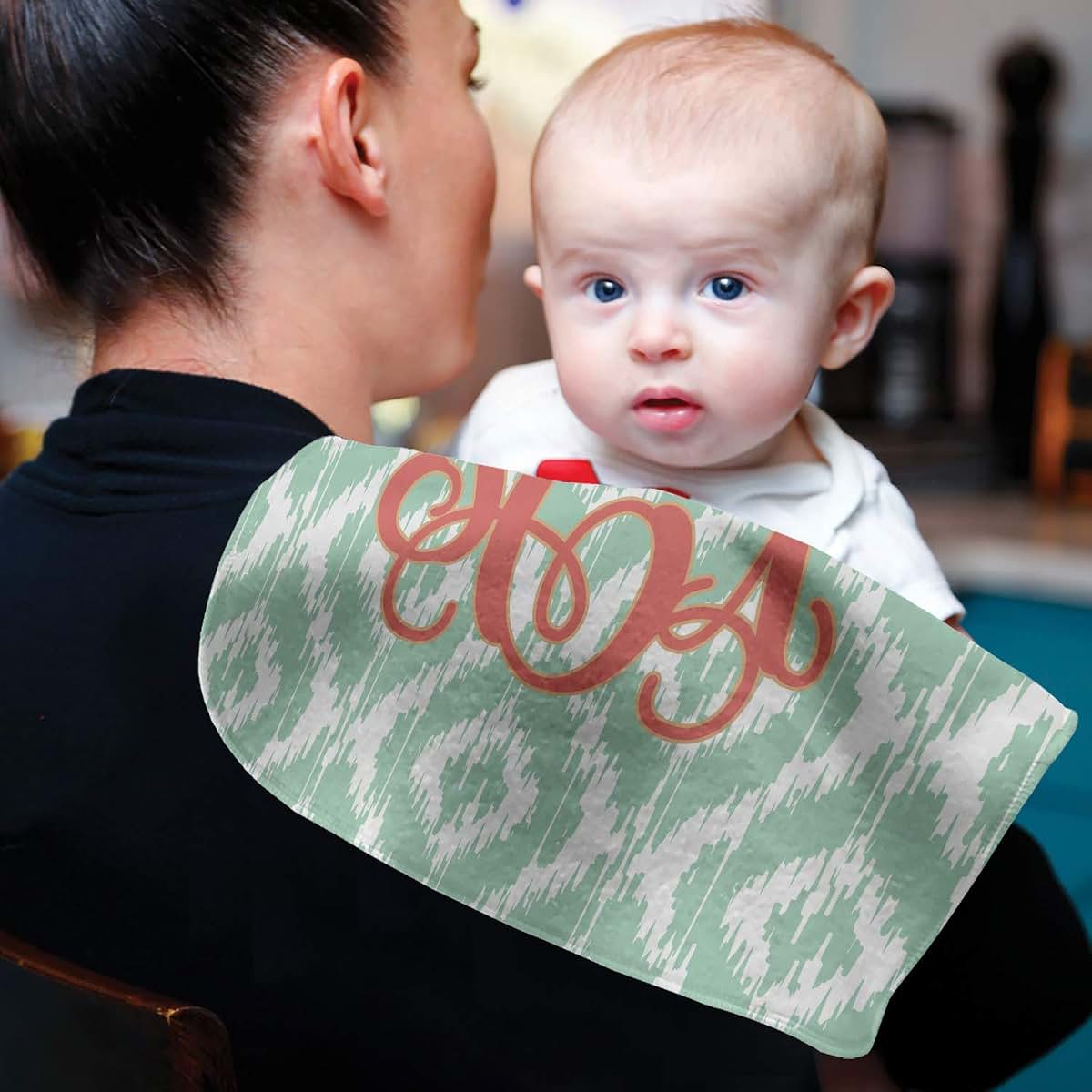 Baby Milano Personalized Monogram Burp Cloth - Fleece - Single (photo 4)