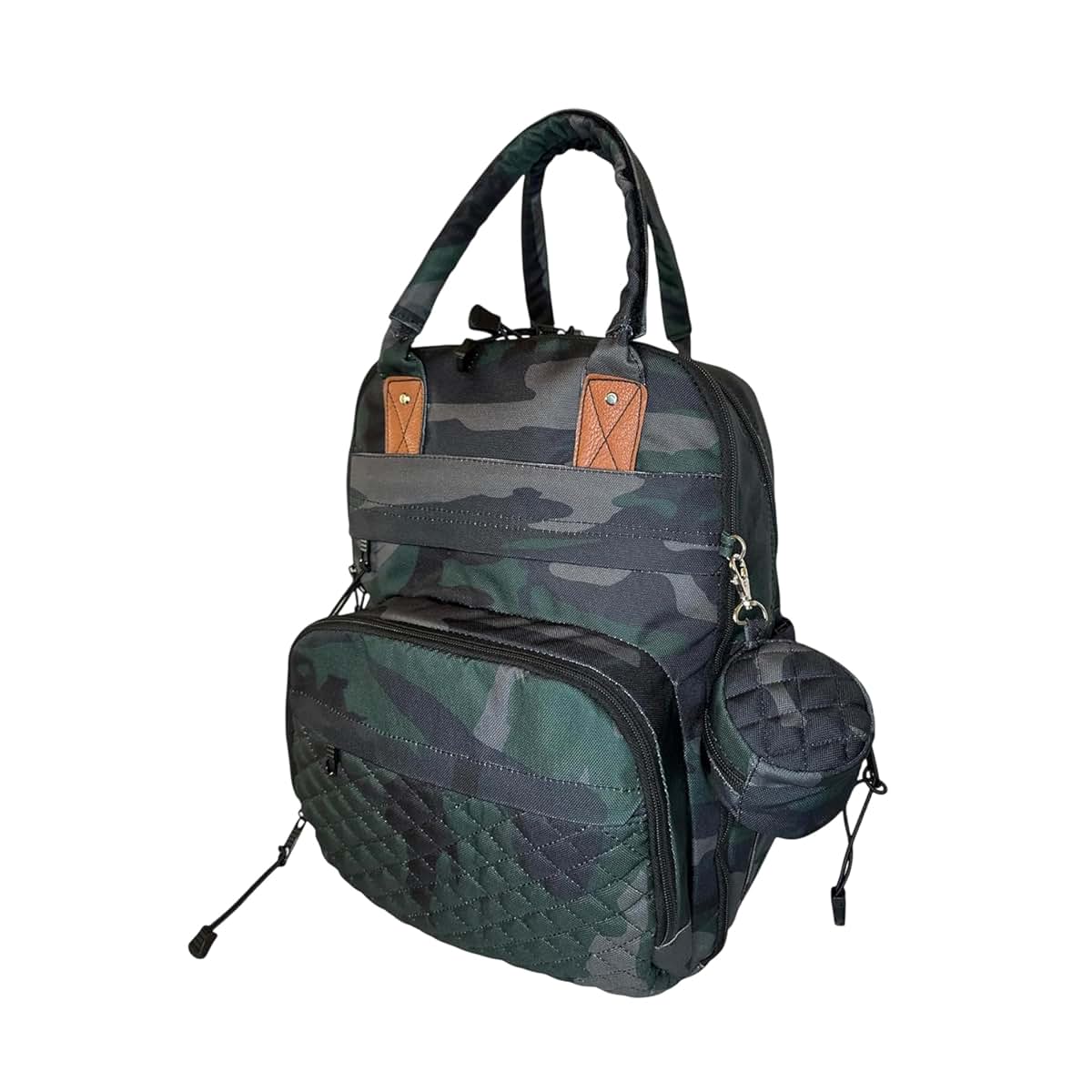 Powell Tool Bags Camo Diaper Backpack - Shoulder Bag with Changing Pad & Pacifier Pouch- Comfortable Backpack with