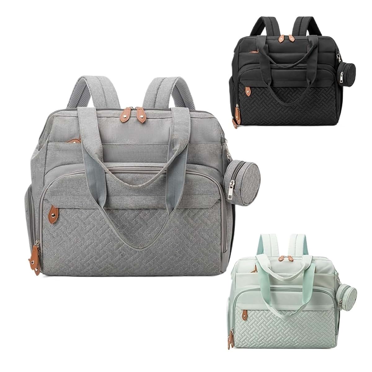 Diaper Backpack Bag for Moms & Dads | Large Capacity Nappy Bag