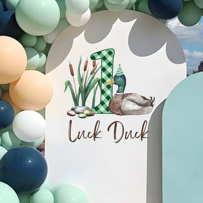 Dvehdbay Mallard Duck Birthday Party Decorations Luck Duck Sign Decal