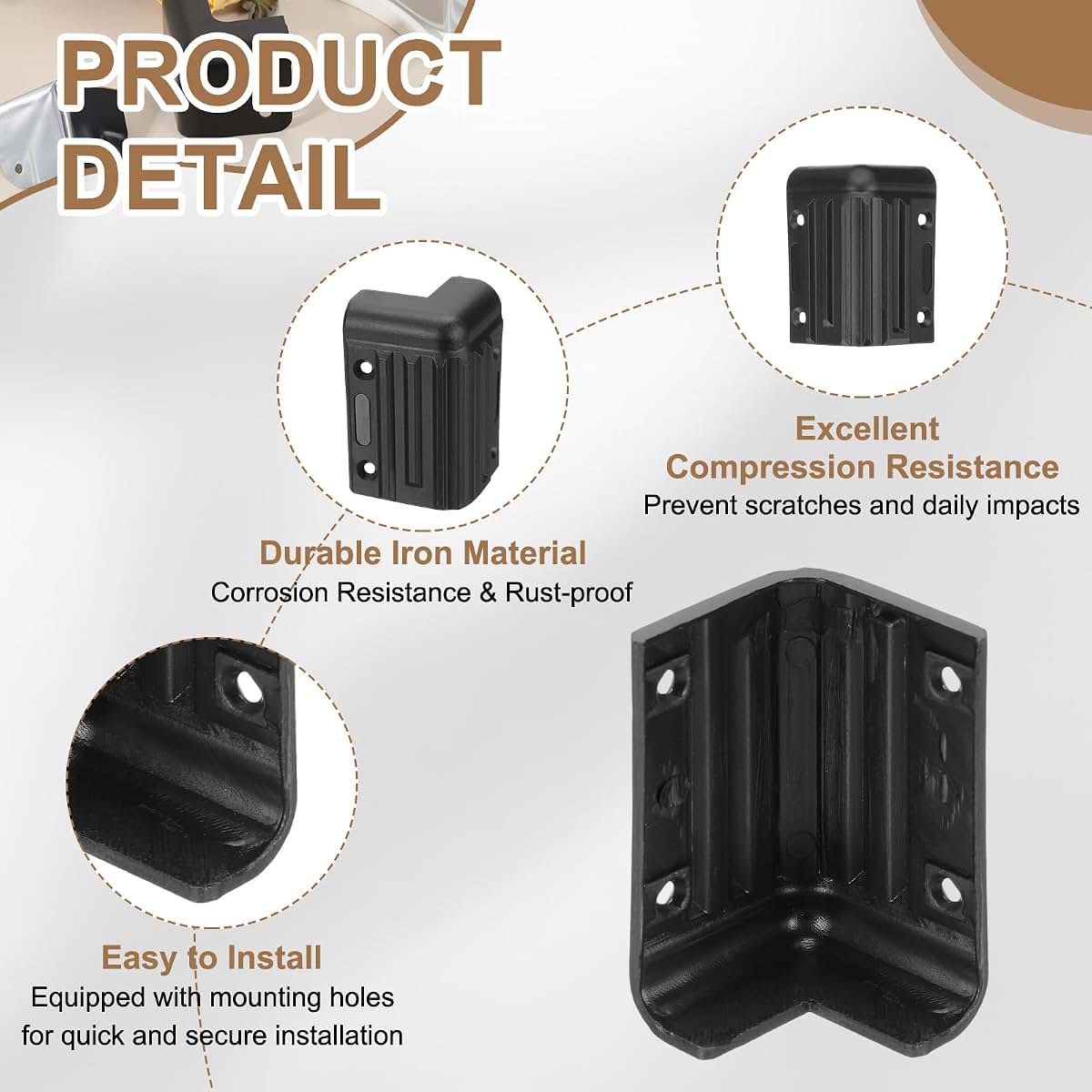 Uxcell Speaker Corner Protectors 4-Pack