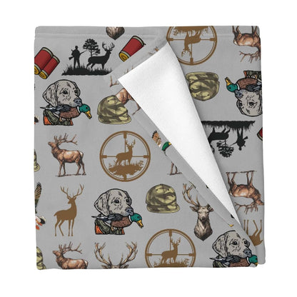 Cstdyfrv Hunting Green Camouflage Baby Blanket for Boys and Girls