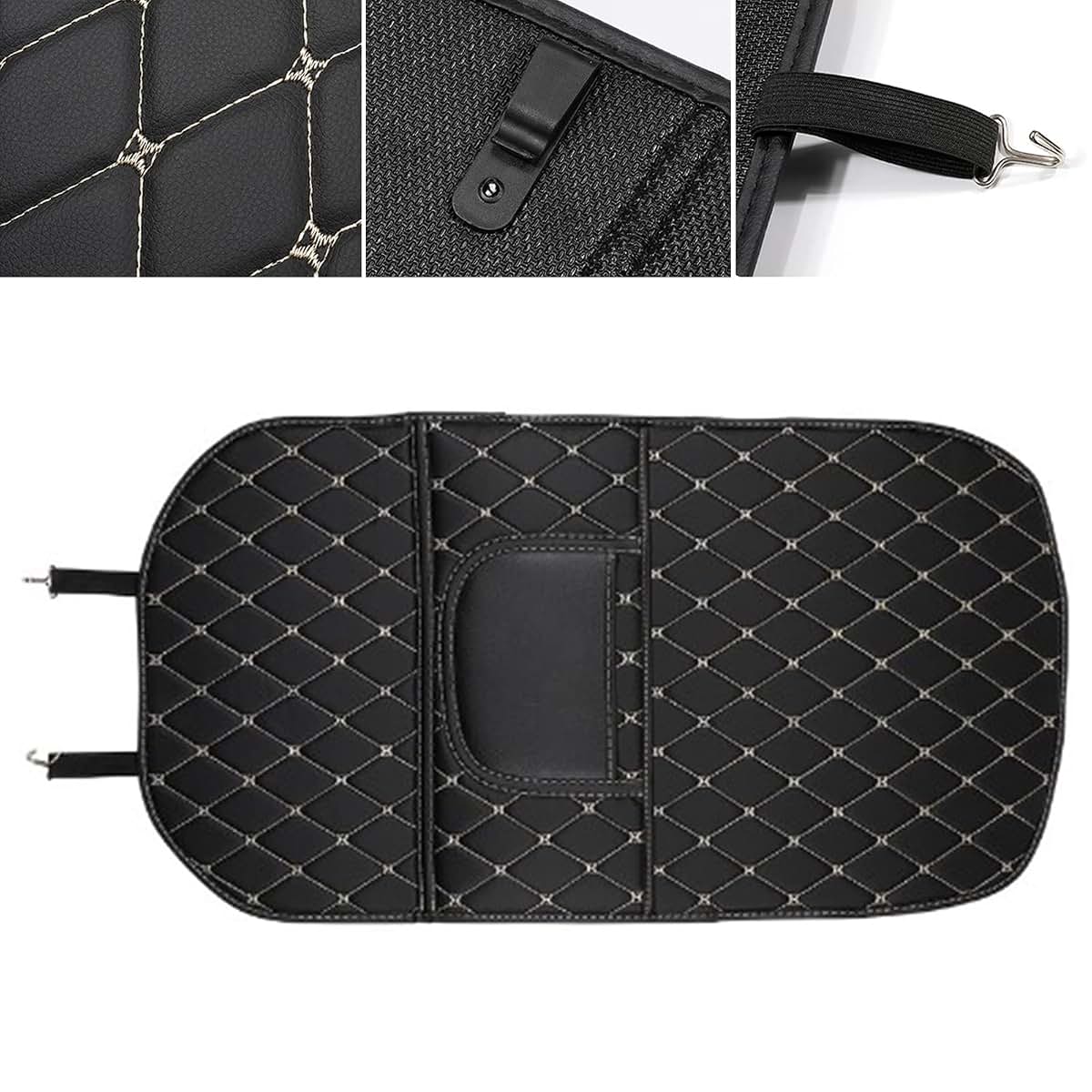Acogedo Car Back PU Leather Rear Protector Mat (Bigger)