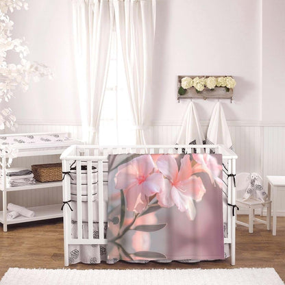 WBQLSL Oleander Pattern Baby Blanket 30"x40" Soft Polyester Fleece (photo 4)
