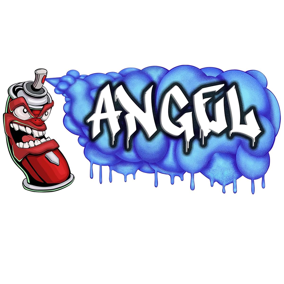 3BattySisters Custom Name Wall Decal – Personalized 3D Graffiti Vinyl Art Sticker, Removable Peel & Stick Mural for