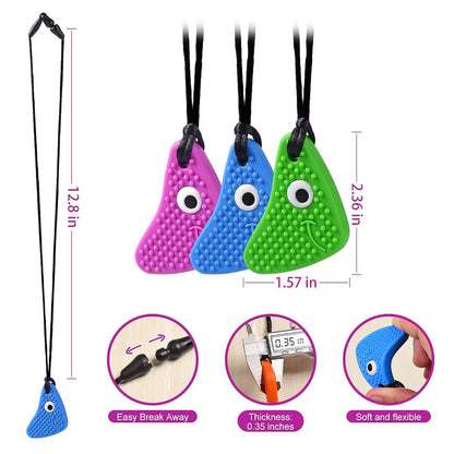 Seeway Shark Tooth Sensory Chew Necklaces, 3 Pack (photo 4)