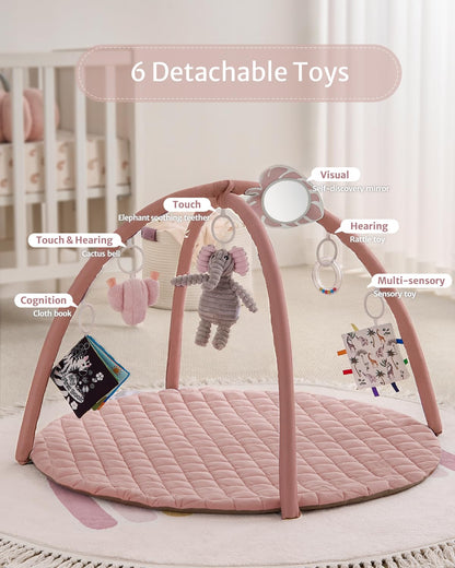 Blissful Diary Play Gym Mat Soft Pink