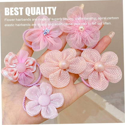 Wyjbdwkzs 40-Piece Toddler Floral Hair Tie Set (photo 4)