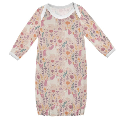 decor gift Funny Pink unicorns Baby Infant Sleeper Gown Comfy Sleepwear 1-Piecing Pajamas Cotton ropas para ninas bebes