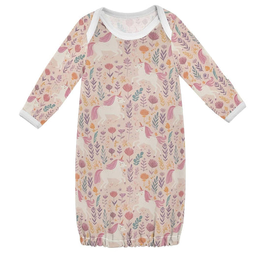 decor gift Funny Pink unicorns Baby Infant Sleeper Gown Comfy Sleepwear 1-Piecing Pajamas Cotton ropas para ninas bebes