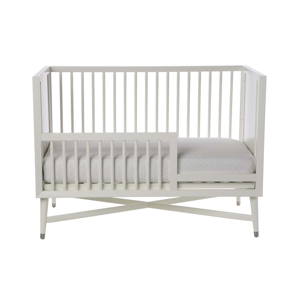 Modern Nursery DwellStudio Mid-Century Toddler Bed Conversion Kit, French White