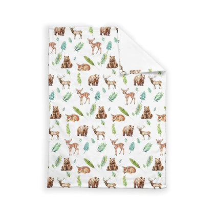SqtmuHLuo Animal Baby Blanket Flannel Plush Nursery Bed Blanket